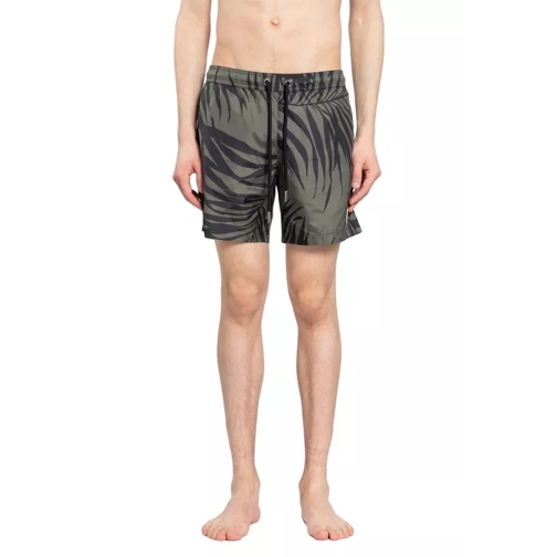 Moncler Tropical Print Swim Shorts Green 