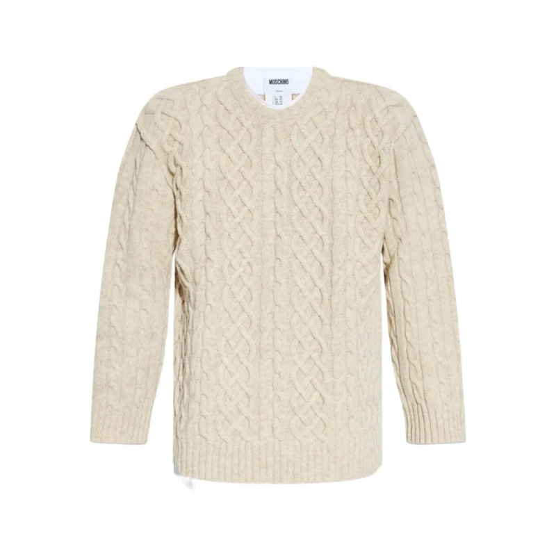 Moschino Trui Classic Neutrals Jersey Neutrals