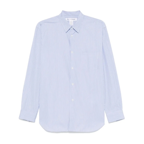 Comme des Garcons Hemden White And Blue Striped Shirt Blue