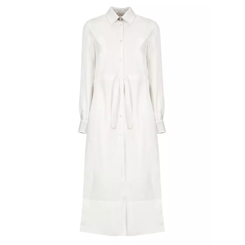 Herno White Cotton Dress White 
