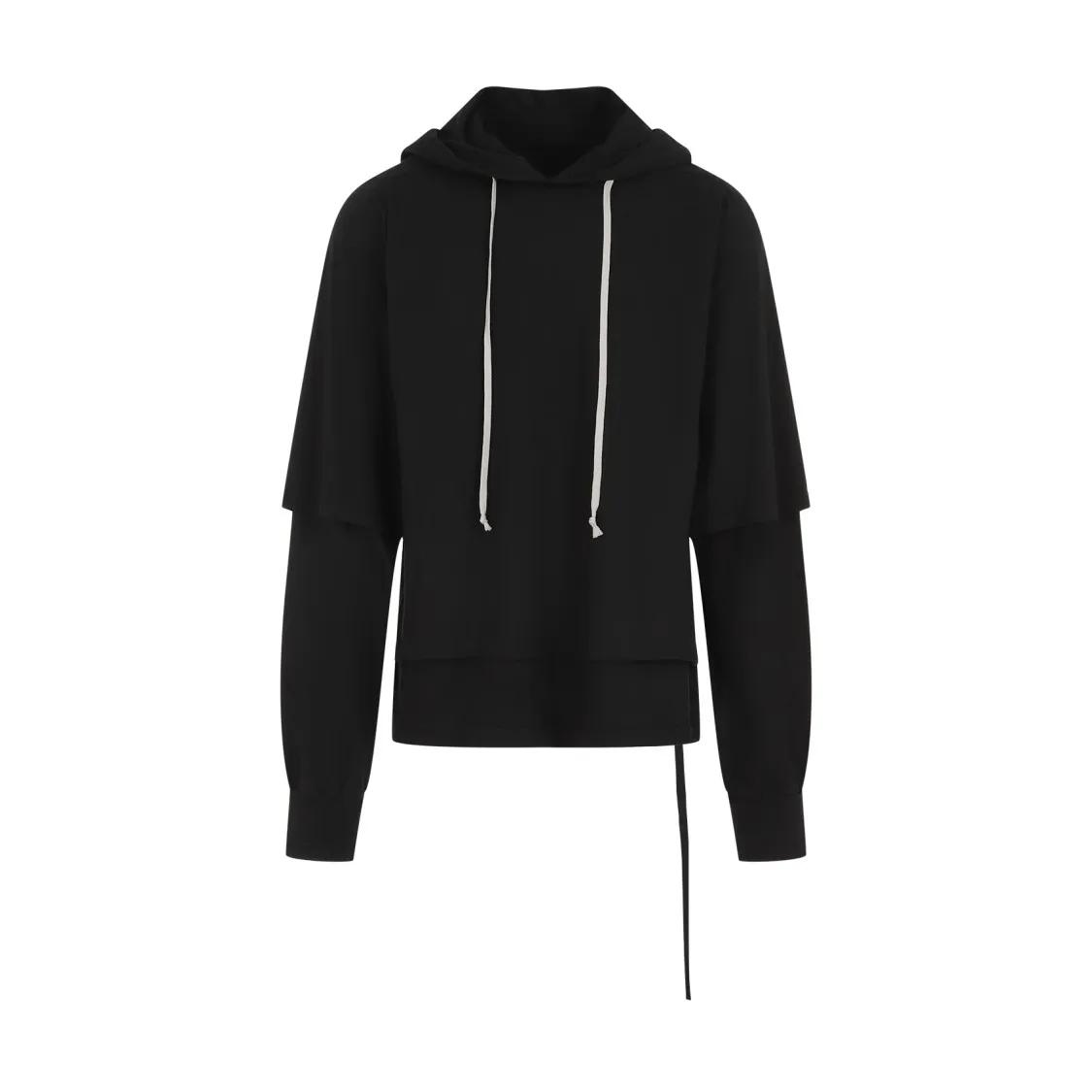 Rick Owens - Black Cotton Hustler Hoodie - Größe M - schwarz