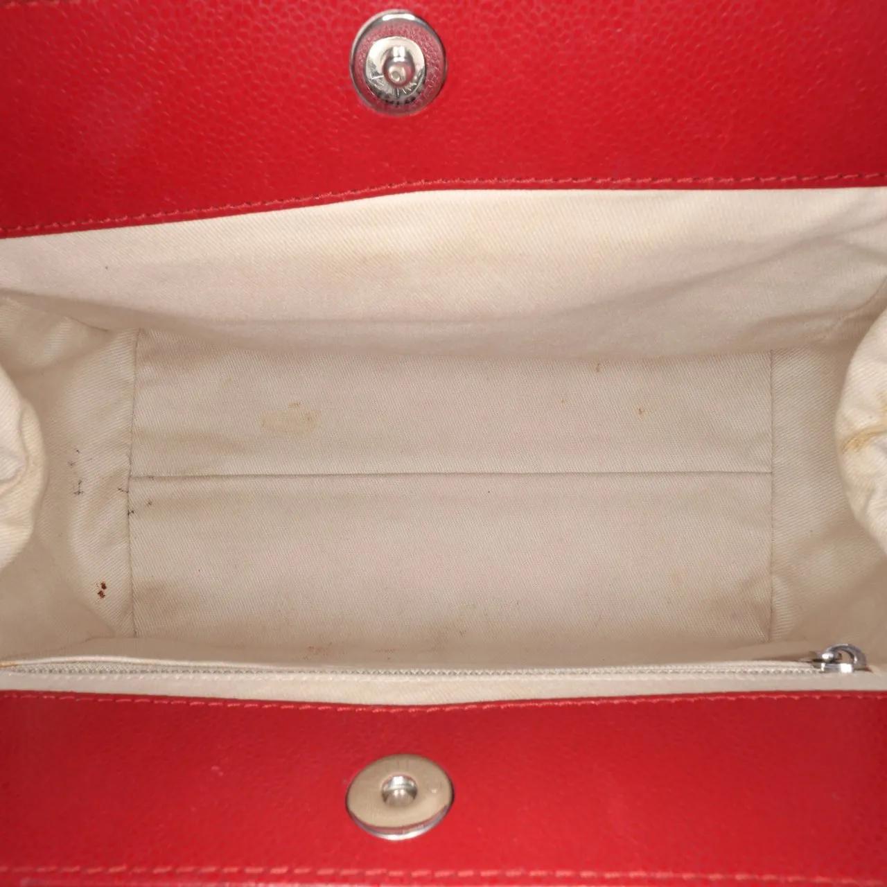 Thumbnail - Chanel Shopper - CC Quilted Caviar Frame Shopping Tote - Gr. unisize - in Rot - für Damen