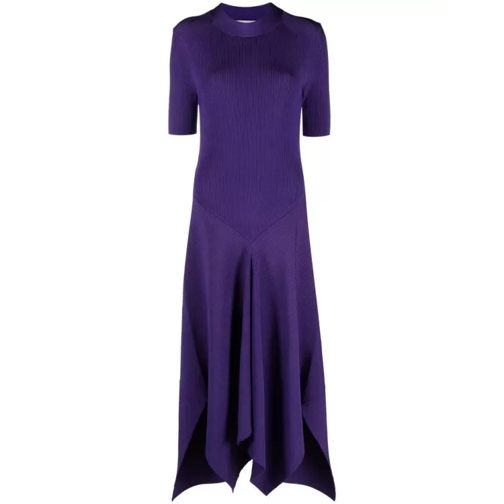 Stella McCartney Compact Purple Midi Dress Purple 