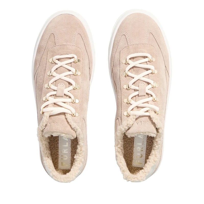 Furla Low-Top-Sneaker Furla Enjoy Lace-Up Sneaker T.20 Greige+Marshmallow(Image 5)