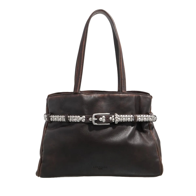 Liebeskind Berlin Schultertasche Nori Studs Lamb Snowcem Roasted Coconut