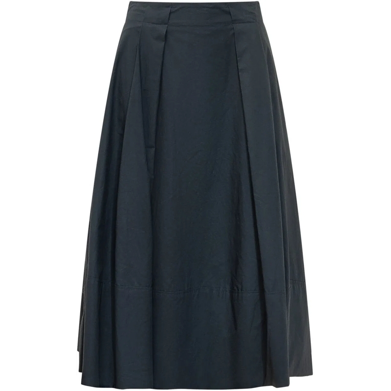Woolrich Maxirock Gonna Midi con Pieghe schwarz