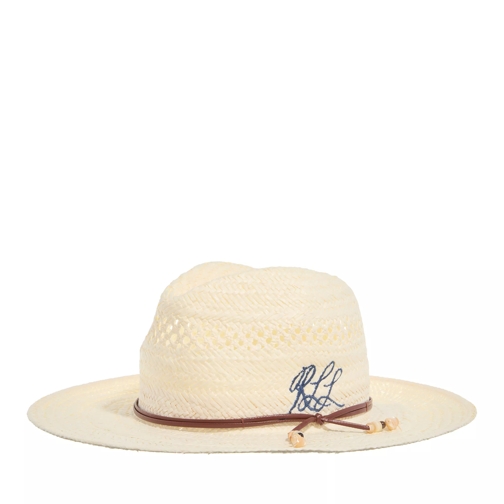 Lauren Ralph Lauren Crown Fedora Hat Bone Chapeau