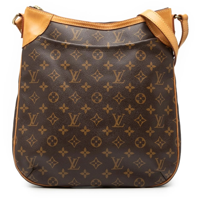 Louis Vuitton Schultertasche Monogram Odeon MM braun