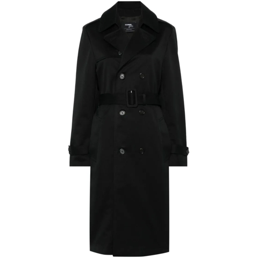 HOMMEGIRLS Übergangsmäntel Belt Trench Coat Black