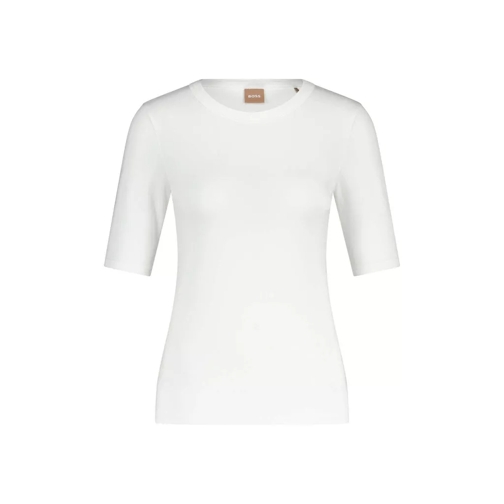 Boss Figurbetontes T-Shirt Efita aus Jersey 48103497859 Weiß 