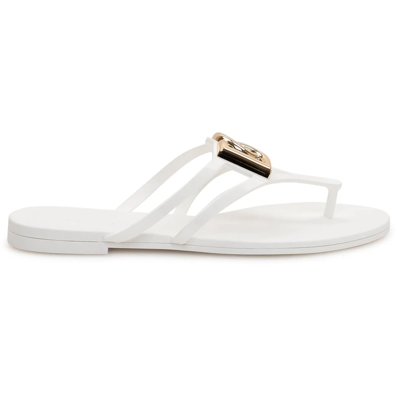 Dolce&Gabbana Slides Infradito in Gomma weiß