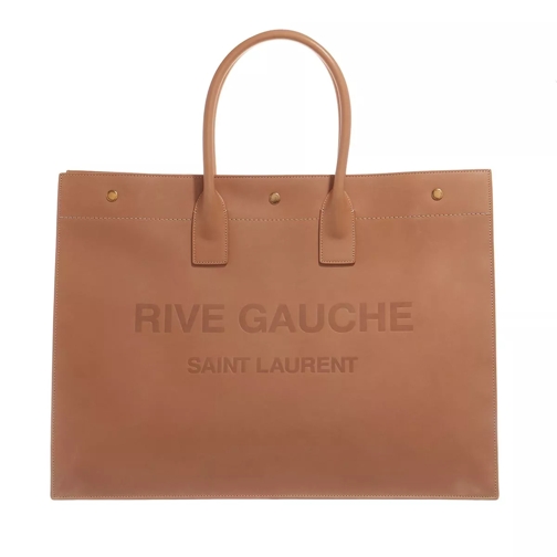Saint Laurent Shopper Rive Gauche Vintage Brown Boodschappentas