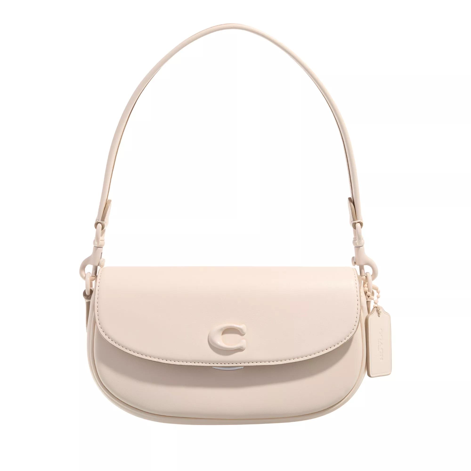 Coach Crossbody Bags - Monochrome Glovetanned Leather Emmy Saddle Bag 23 - Gr. unisize - in Creme - für Damen