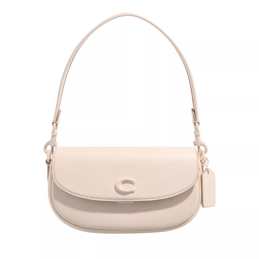 Coach Monochrome Glovetanned Leather Emmy Saddle Bag 23 lh/chalk Cross body-väskor