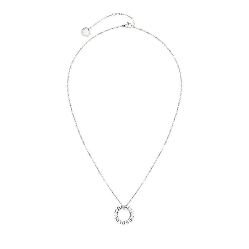 Liebeskind Berlin Mittellange Halskette Edelstahl 3D Lettering schwarz(Image 3)