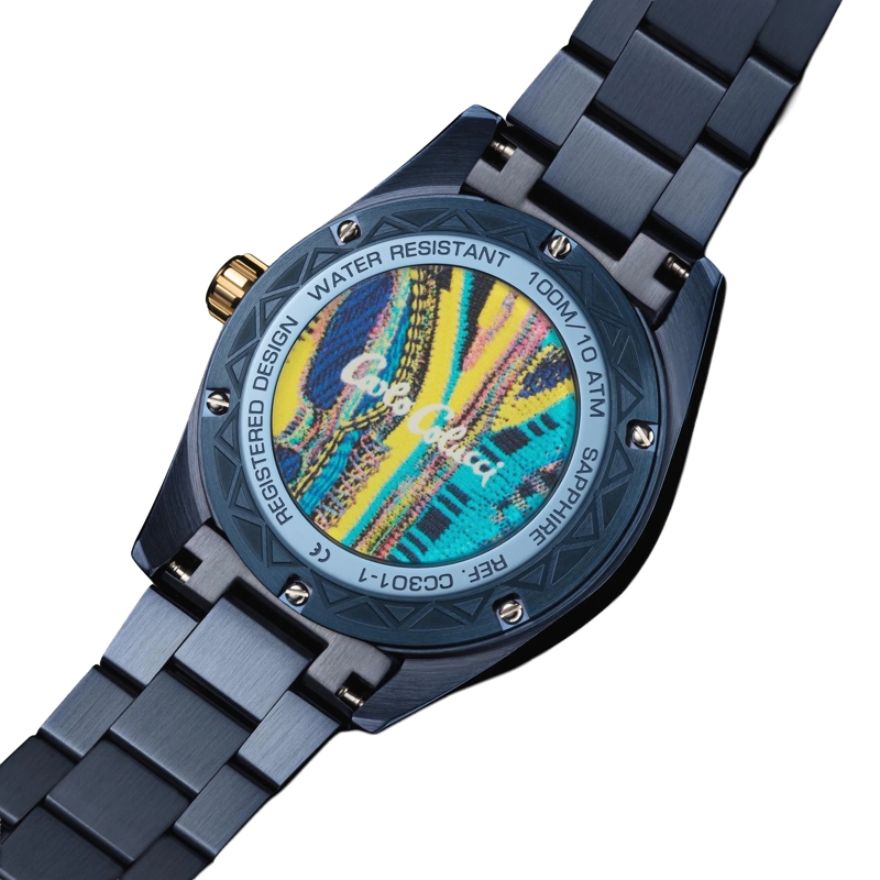 Carlo Colucci Quarzuhr Herrenuhr CC300 . blau(Image 4)