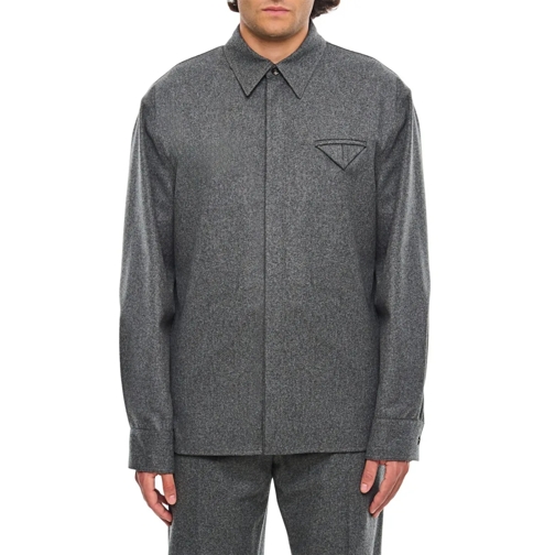 Bottega Veneta Hemden Flannel Shirt Grey