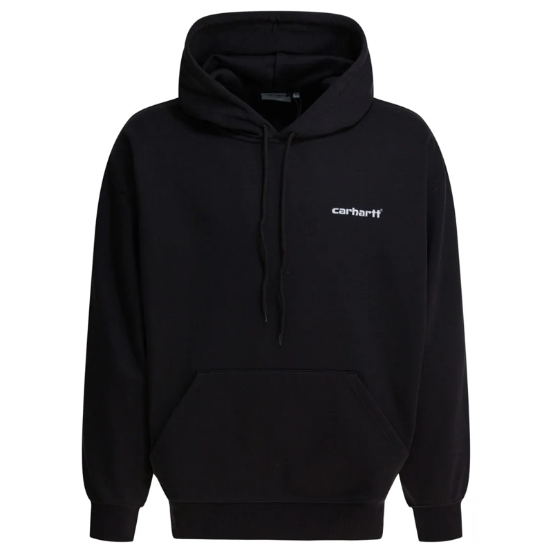 Carhartt Wip  Balloon-Cut Black Hoodie With Adjustable Hood Black