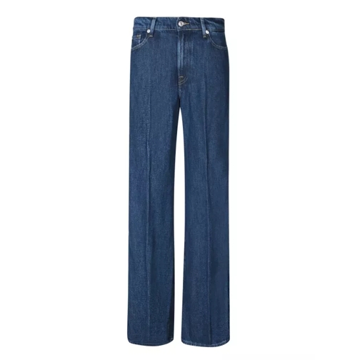 Seven for all Mankind Blue Straight-Leg Jeans Blue Jeans a gamba dritta