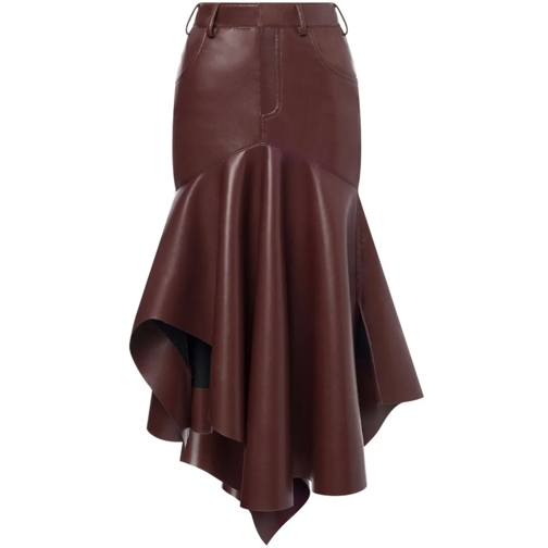 Philosophy Di Lorenzo Serafini Midi-Röcke Brown Long Assymetric Skirt Brown