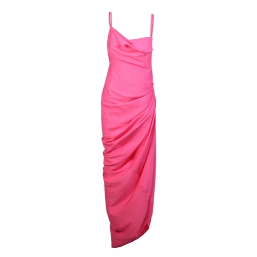 Jacquemus Pink Robe Saudade Longue Dress Pink Robes Maxi