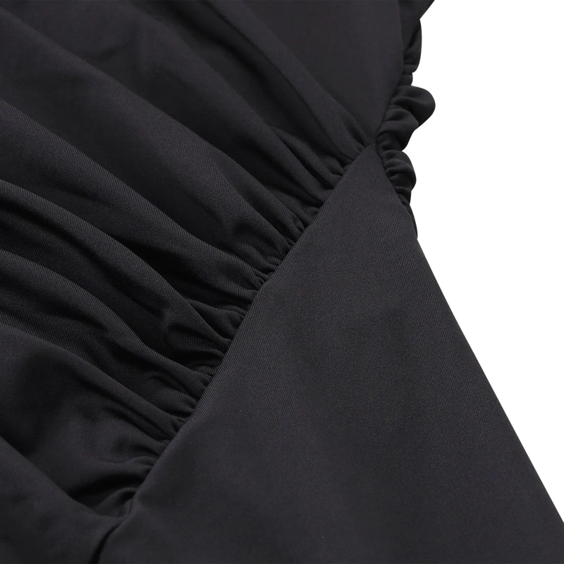 Victoria Beckham Minikleid Midikleid mit Drapierung schwarz(Image 3)