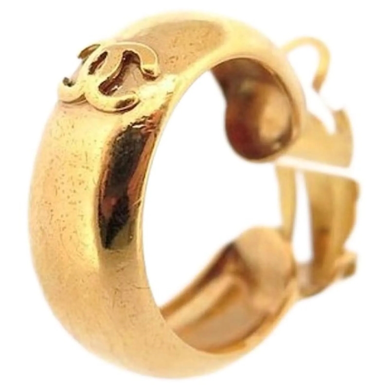 Chanel Ohrstecker VINTAGE MONO-OHRRING CHANEL-LOGO CC VICTORY DE CAS gold