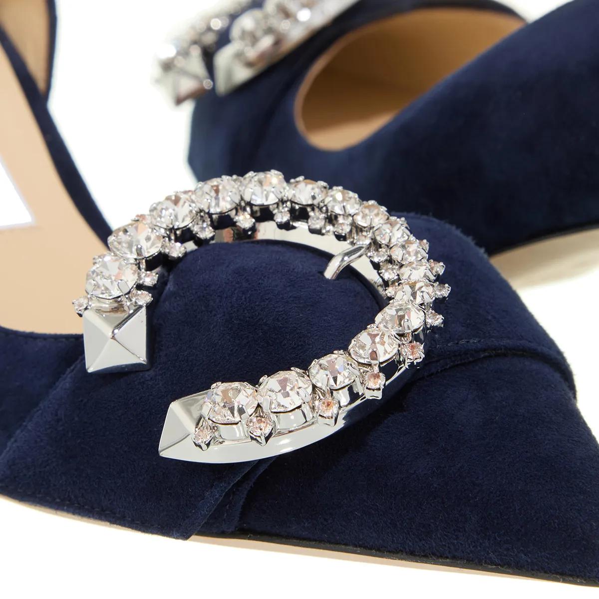 Thumbnail - Jimmy Choo Pumps & High Heels - Melva Dorsay 50mm Seude Pumps - Gr. 38 (EU) - in Blau - für Damen
