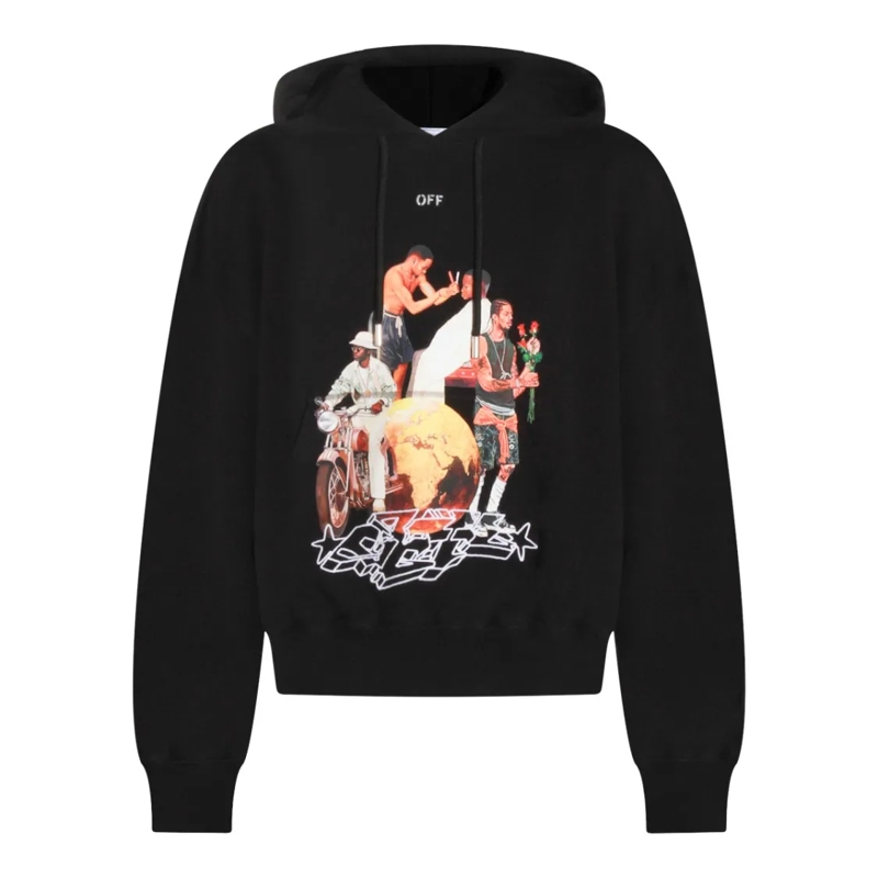 Off-White  Black Cotton Sweatshirt Black