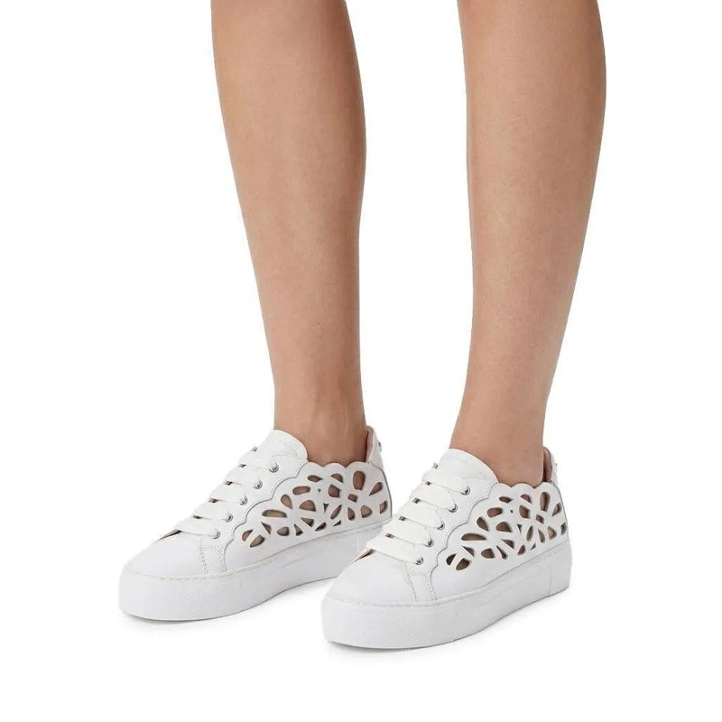 Agl Schnürschuhe Sneaker Mandi weiß