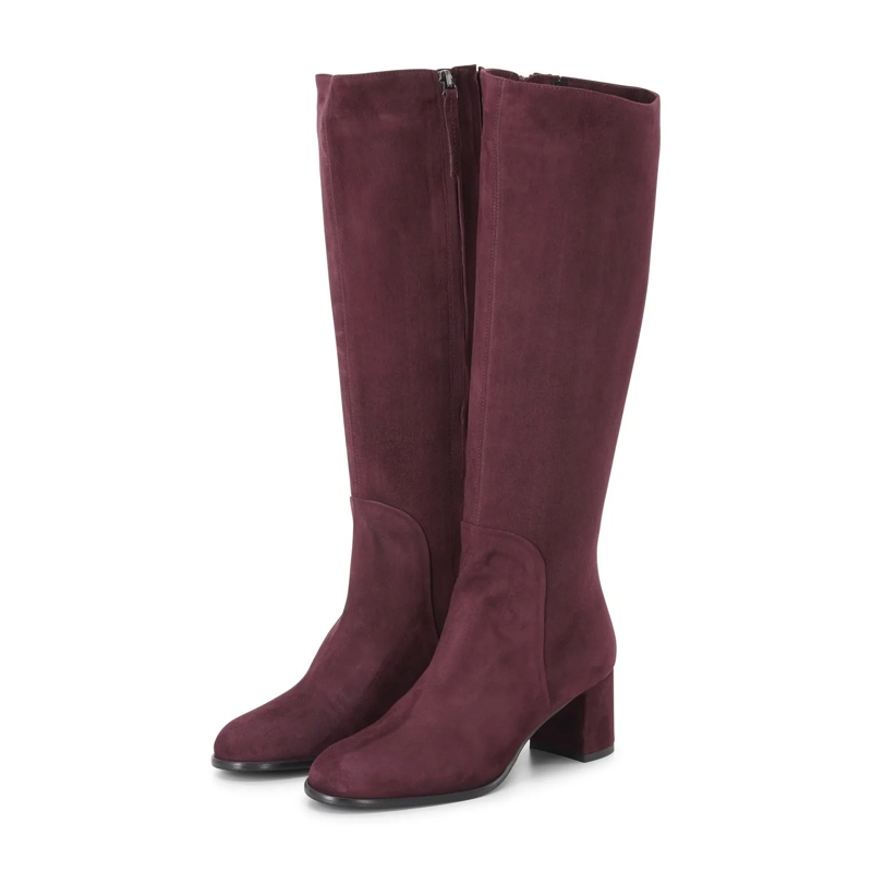 Jubile' Chaussures à lacets Stiefel mit Absatz rot