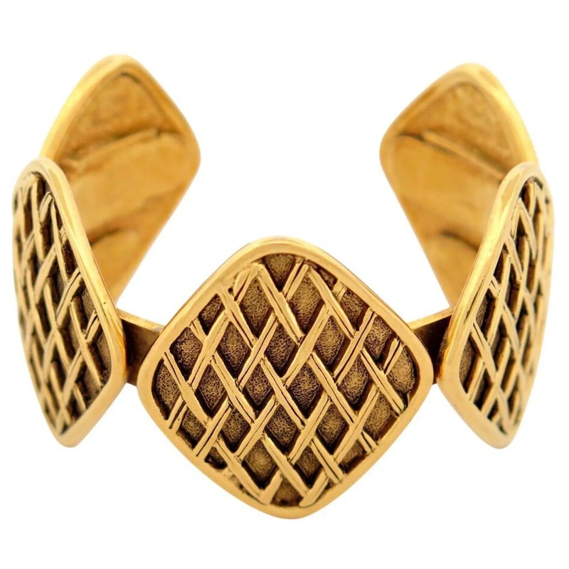 Chanel Armband VINTAGE CHANEL OFFENE ARMREIF 1990-91 GOLDPLATIERT gold