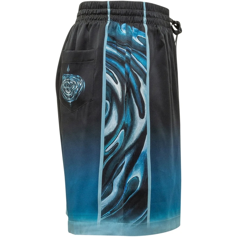 Casablanca  Shorts con Coulisse e Stampa Grafica dunkelblau(Image 3)