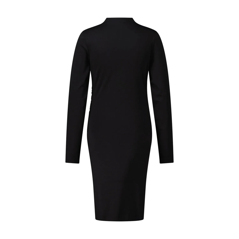 DRYKORN  Kleid Beatrea mit seitlicher Raffung schwarz(Image 2)