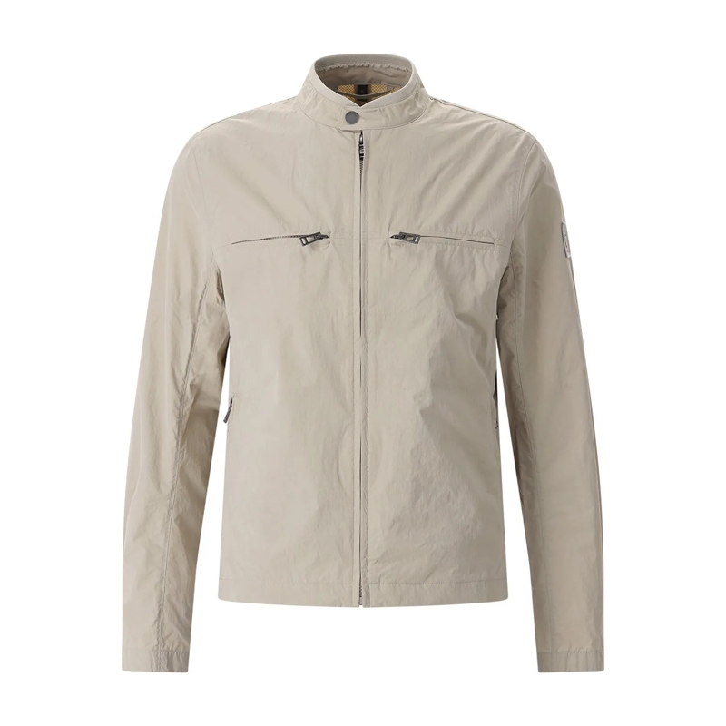 Belstaff Übergangsjacke Jacke mit Logo braun