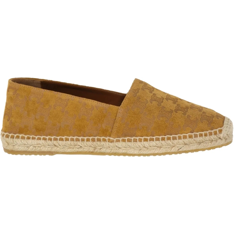 Celine T-Shirt Celine Taillat Triomphe Suede Espadrilles braun