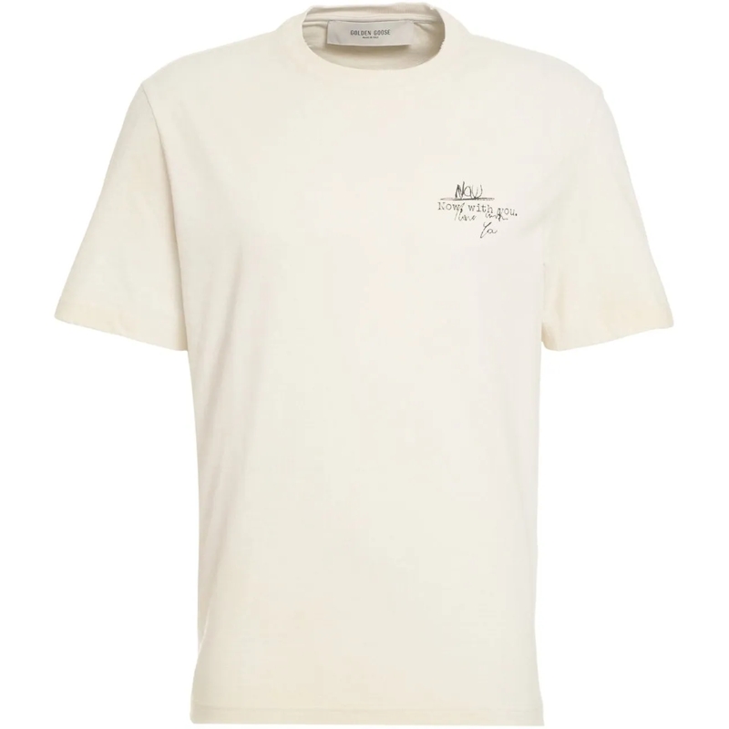 Golden Goose T-shirt T-shirt with print weiß