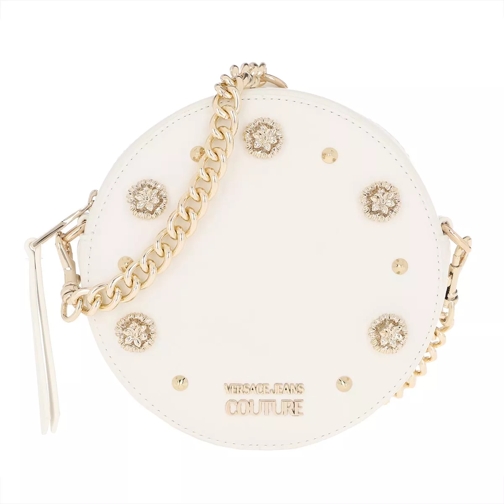 Versace Jeans Couture Logo Studded Crossbody Bag White Borsetta a tracolla