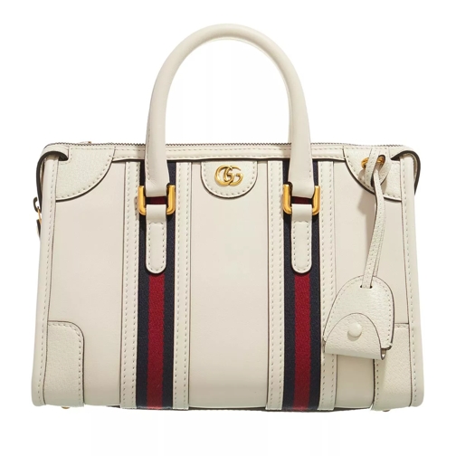 Gucci Bauletto Small Top Handle Bag Mystic White Bowling Bag