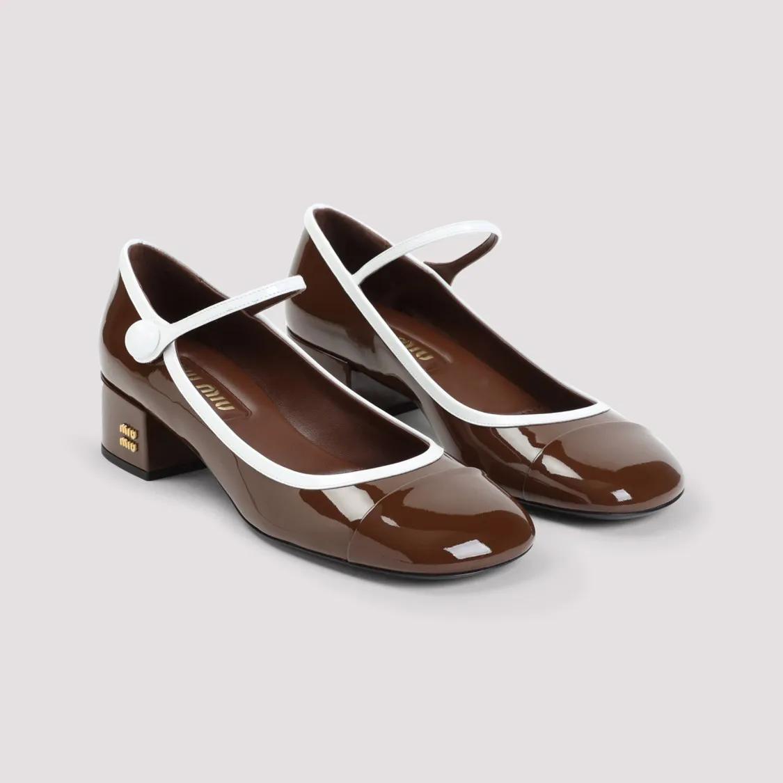 Thumbnail - Miu Miu Sandalen - Calf Leather Sandals - Gr. 39 (EU) - in Braun - für Damen