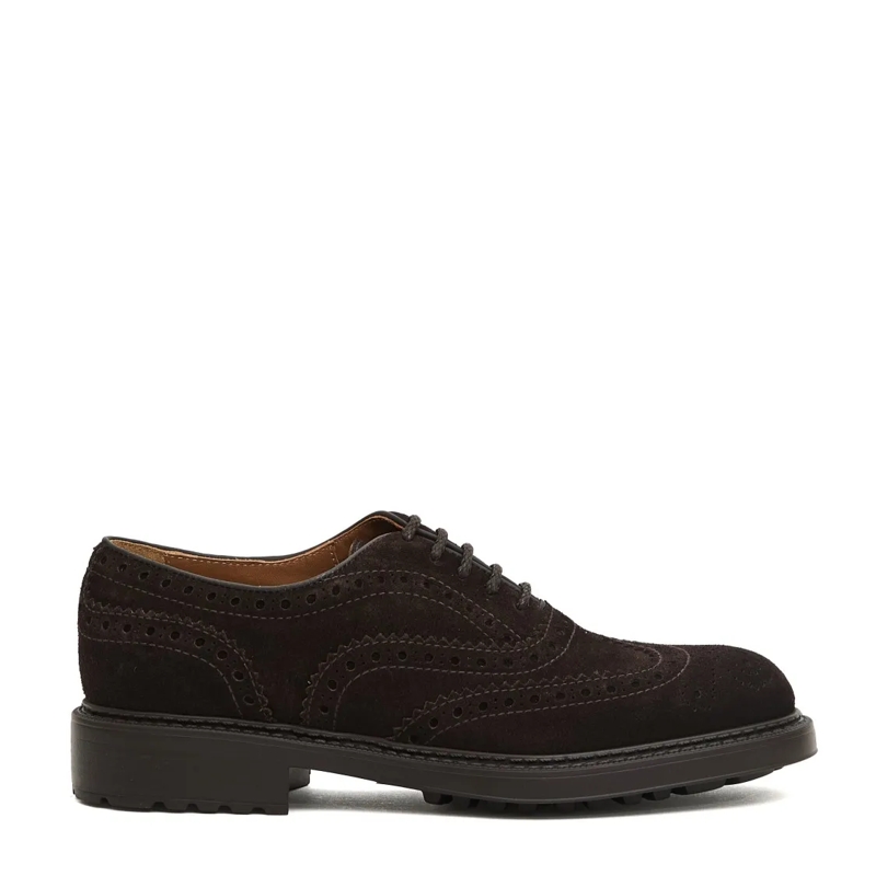 Doucal's Schnürschuhe Brown Suede Swallowtail Oxfords Brown