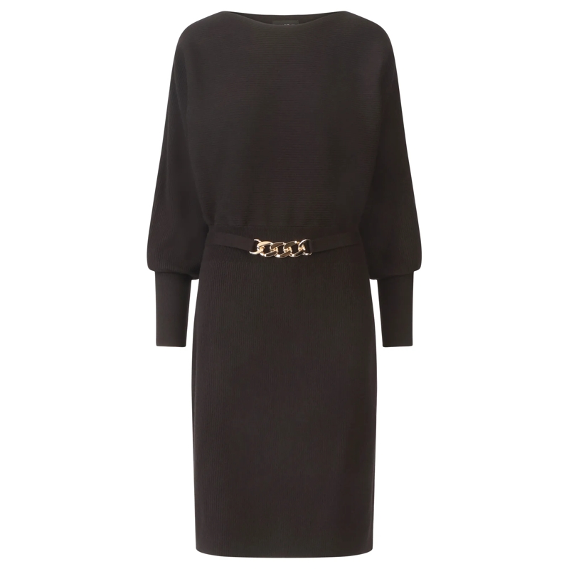 Apart Strickkleid Strickkleid schwarz