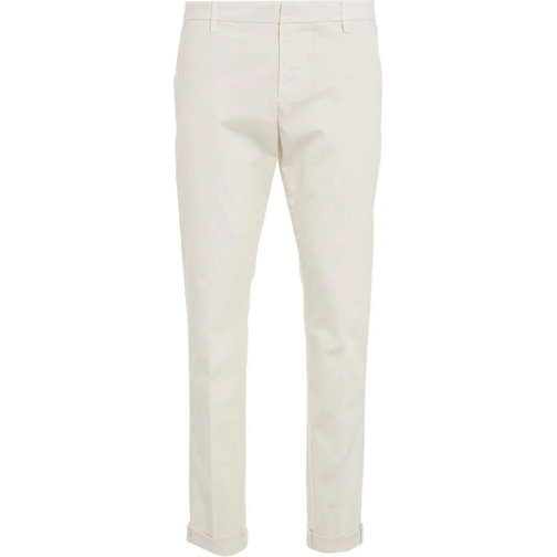 Dondup Freizeithosen Trousers Cream weiß