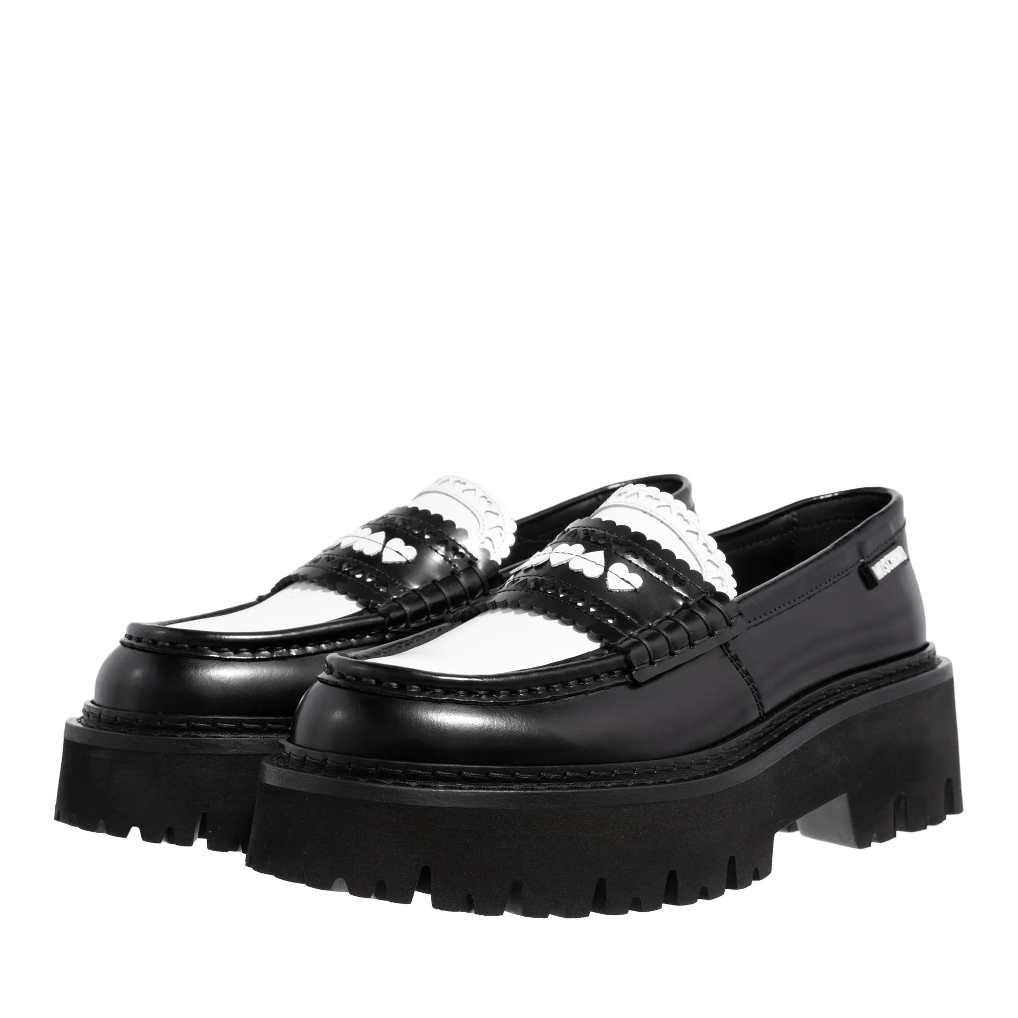 Moschino Loafers & Ballerinas - Hearted Brogue Sporty - Gr. 37 (EU) - in Schwarz - für Damen