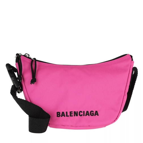 Balenciaga Logo Sling Bag  Pink Hobo Bag