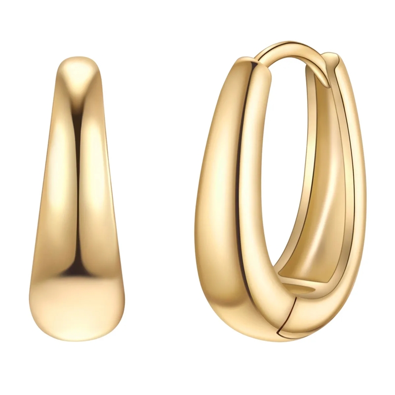 Glanzstücke München Ohrhänger Sterling Silber Creolen gold