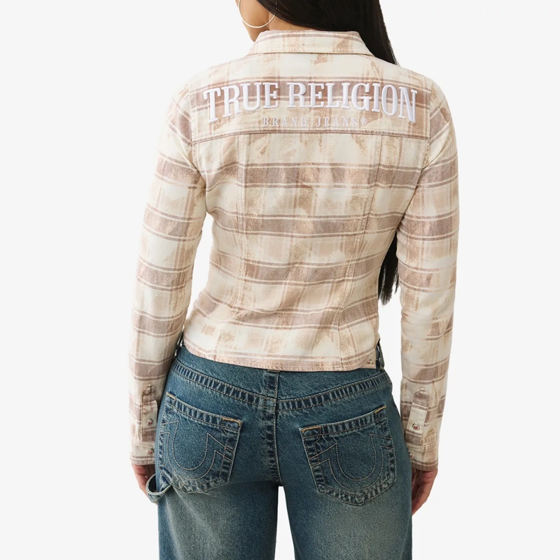 True Religion Bluse Karohemd braun(Image 4)