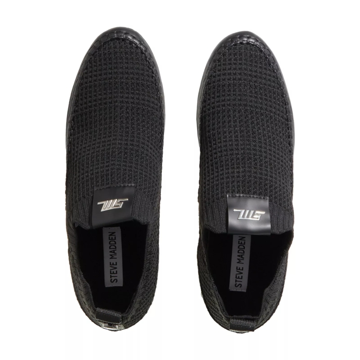 Steve Madden Doubleshot Sneaker Black Whte Slip On Sneaker