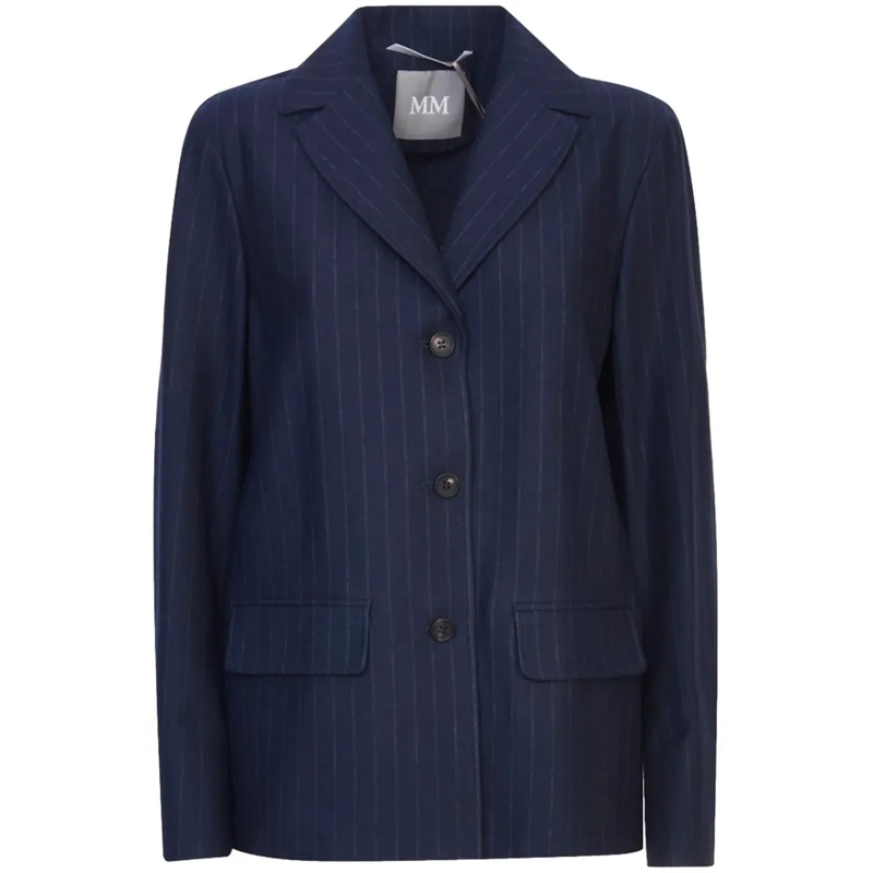 Max Mara Overgangsjas Jackets Blue blau