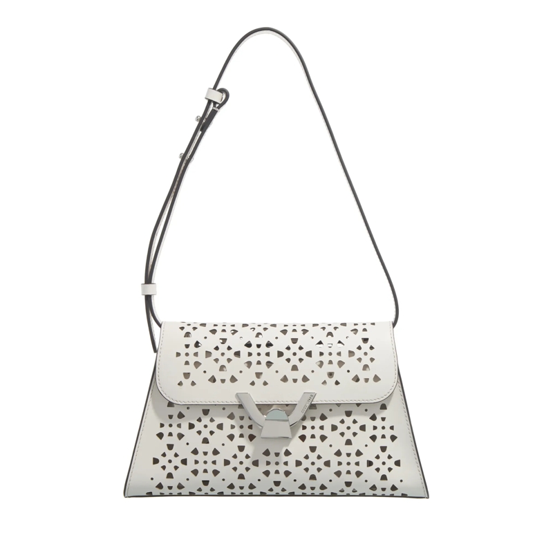 Coccinelle Schultertasche Coccinelle Dew Cow.Perf. Blanco